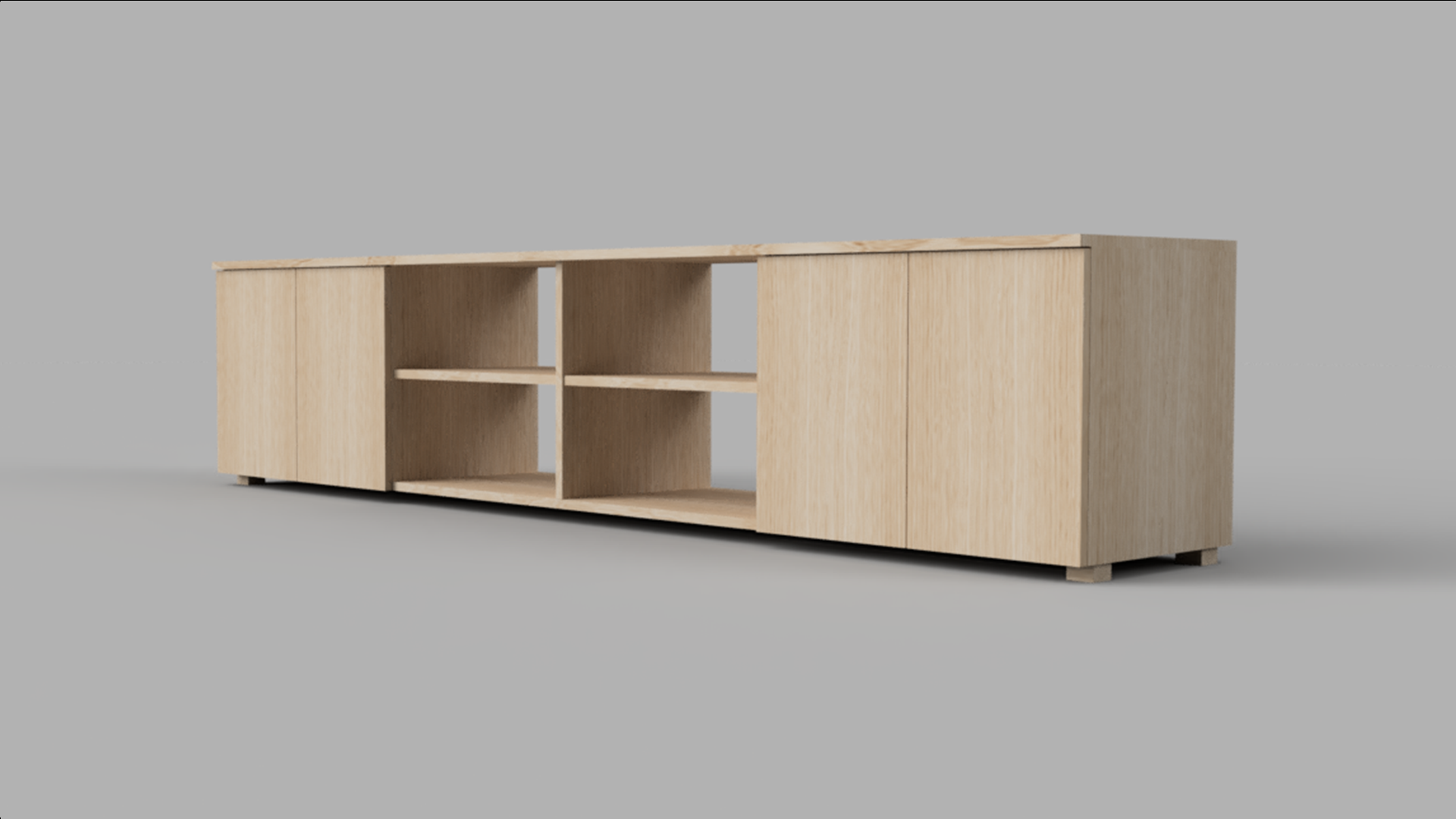 TV-szekrény – 3D látványterv